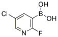 5-CHLORO-2-FLUOROPYRIDINE-3-BORONIC ACID CAS#: