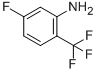 5-FLUORO-2-(TRIFLUOROMETHYL)ANILINE CAS#: 827-20-3