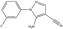 5-amino-1-(3-fluorophenyl)-1H-pyrazole-4-carbonitrile CAS#: 51516-71-3
