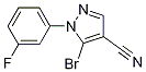 5-bromo-1-(3-fluorophenyl)-1H-pyrazole-4-carbonitrile CAS#: