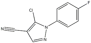 5-chloro-1-(4-fluorophenyl)-1H-pyrazole-4-carbonitrile CAS#: 1050619-83-4