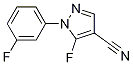 5-fluoro-1-(3-fluorophenyl)-1H-pyrazole-4-carbonitrile CAS#: 1269292-60-5