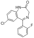 7-Chloro-5-(2-fluoro-phenyl)-1,3-dihydro-2H-1,4-benzodiazepin-2-one CAS#: 2886-65-9
