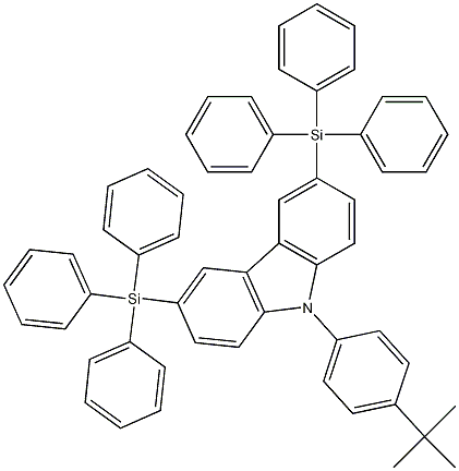 9-(4-tert-Butylphenyl)-3,6-bis(triphenylsilyl)-9H-carbazole CAS#: 898546-82-2