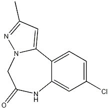 9-Chloro-2-methyl-5H-pyrazolo[1,5-d][1,4]benzodiazepin-6(7H)-one CAS#: 84661-23-4