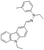 9-ETHYL-3-[N-ETHYL-N-(M-TOLYL)HYDRAZONOMETHYL]CARBAZOLE CAS#: 81380-24-7