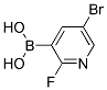 2-Fluoro-5-bromopyridine-3-boronic acid CAS#: