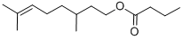 CITRONELLYL BUTYRATE CAS#: 141-16-2