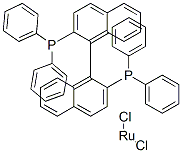 DICHLORO[(R)-(+)-2,2'-BIS(DIPHENYLPHOSPHINO)-1,1'-BINAPHTHYL]RUTHENIUM (II) CAS#: 134524-84-8