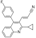 (E)-3-[2-Cyclopropyl-4-(4-fluorophenyl)-3-quinolinyl]-2-propenenitrile CAS#: 256431-72-8