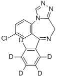 ESTAZOLAM-D5 CAS#: 170082-16-3