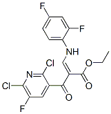 Ethyl-2-(2,6-dichlor-5-fluorpyridin-3-carbonyl)-3-(2,4-difluorphenylamino)-acrylat CAS#: 100490-99-1
