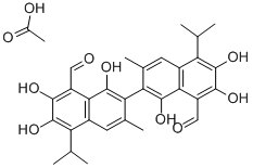 Gossypol-acetic acid CAS#: 12542-36-8