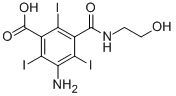 IOXILAN RELATED COMPOUND A (100 MG) (5-AMINO-2,4,6-TRIIODO-3 N-(2-HYDROXYETHYL)CARBA-MOYL BENZOIC ACID) CAS#: 22871-58-5