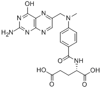 L-Glutamic acid, N-[4-[[ (2-amino-1, 4-dihydro-4-oxo-6-pteridinyl)meth yl]methylamino]benzoyl]- CAS#: 2410-93-7