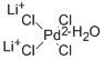 LITHIUM TETRACHLOROPALLADATE(II) HYDRATE CAS#: 123334-21-4