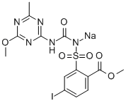 Methyl 4-iodo-2-[3-(4-methoxy-6-methyl-1,3,5-triazin-2-yl)ureidosulfonyl]benzoate sodium salt CAS#: 144550-36-7