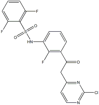 N-{3-[(2-chloro-4-pyriMidinyl)acetyl]-2-fluorophenyl}-2,6-difluorobenzenesulfonaMide CAS#: