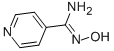 N'-HYDROXYPYRIDINE-4-CARBOXIMIDAMIDE CAS#: 1594-57-6