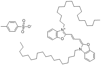 N,N'-DIOCTADECYLOXACARBOCYANINE P-TOLUENESULFONATE, 99 CAS#: 60711-74-2