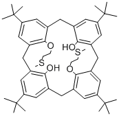 O,O''-BIS[2-(METHYLTHIO)ETHYL]-TERT-BUTYLCALIX[4]ARENE CAS#: 145237-25-8