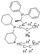(R)-1-[(1S)-2-(DICYCLOHEXYLPHOSPHINO)FERROCENYL]ETHYLDI-PHENYLPHOSPHINE CAS#: 158923-09-2