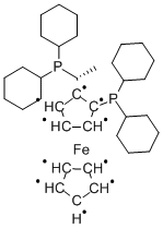 (R)-1-[(1S)-2-(DICYCLOHEXYLPHOSPHINO)FERROCENYL]ETHYLDICYCLOHEXYLPHOSPHINE CAS#: 167416-28-6