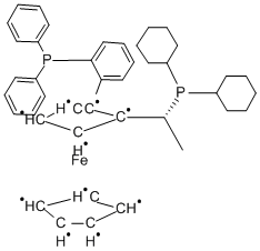 (R)-1-[(R)-2-[2-(DIPHENYLPHOSPHINO)PHENYL]-FERROCENYL]ETHYLDICYCLOHEXYLPHOSPHINE CAS#: 388079-60-5
