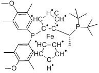 (R)-1-[(S)-2-[BIS(4-METHOXY-3,5-DIMETHYLPHENYL)PHOSPHINO]FERROCENYL}ETHYLDI-TERT CAS#: 187733-50-2