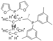 (R)-1-{(S)-2-[DI(2-FURYL)PHOSPHINO]FERROCENYL}ETHYLDI(3,5-XYLYL)PHOSPHINE CAS#: 649559-65-9