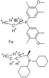 (R)-(-)-1-[(S)-2-(DI(3,5-DIMETHYL-4-METHOXYPHENYL)PHOSPHINO)FERROCENYL]ETHYLDICYCLOHEXYLPHOSPHINE CAS#: 360048-63-1