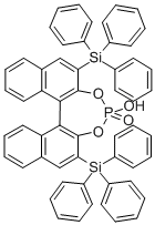 (R)-(-)-3,3'-BIS(TRIPHENYLSILYL)-1,1'-BINAPHTHYL-2,2'-DIYL HYDROGENPHOSPHATE, 95% CAS#: 791616-55-2