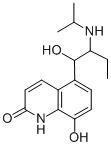 (R*,S*)-(-)-8-Hydroxy-5-(1-hydroxy-2-((1-methylethyl)amino)butyl)-2(1H)-quinolinone CAS#: 72332-33-3