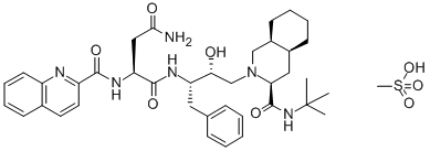 SAQUINAVIR MESYLATE CAS#: 149845-06-7