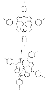 Structure of Iron(III)meso-tetrakis(4-chlorophenyl)porphine-μ-oxodimer CAS 37191-15-4