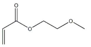 Structure of POLY(ETHYLENE GLYCOL) METHYL ETHER ACRYLATE CAS 32171-39-4