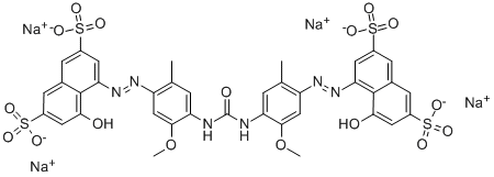 tetrasodium 4,4'-[carbonylbis[imino(5-methoxy-2-methyl-4,1-phenylene)azo]]bis[5-hydroxynaphthalene-2,7-disulphonate] CAS#: 1937-34-4
