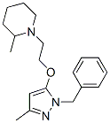 1-[2-[(1-Benzyl-3-methyl-1H-pyrazol-5-yl)oxy]ethyl]-2-methylpiperidine CAS#: 15090-10-5