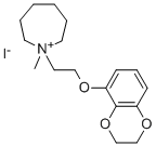 1-(2-(1,4-Benzodioxan-5-yloxy)ethyl)-1-methylhexahydro-1H-azepinium io dide CAS#: 2906-84-5