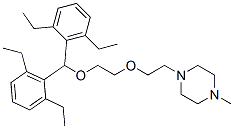 1-[2-[2-[Bis(2,6-diethylphenyl)methoxy]ethoxy]ethyl]-4-methylpiperazine CAS#: 10140-08-6