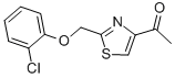 1-{2-[(2-CHLOROPHENOXY)METHYL]-1,3-THIAZOL-4-YL}ETHAN-1-ONE CAS#: 263564-17-6