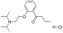 1-[2-[2-[bis(isopropyl)amino]ethoxy]phenyl]butan-1-one hydrochloride CAS#: 1092-47-3