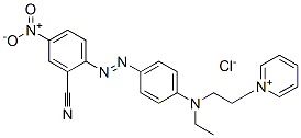 1-[2-[[4-[(2-cyano-4-nitrophenyl)azo]phenyl]ethylamino]ethyl]pyridinium chloride CAS#: 23258-43-7