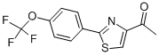 1-[2-[4-(TRIFLUOROMETHOXY)PHENYL]-1,3-THIAZOL-4-YL]ETHAN-1-ONE CAS#: 265126-59-8