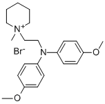 1-(2-(Bis(p-methoxyphenyl)amino)ethyl)-1-methyl-piperidinium bromide CAS#: 102207-19-2