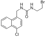 1-(2-Bromoethyl)-3-(4-chloro-1-naphthalenemethyl)urea CAS#: 102434-21-9