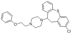 1-(2-Chloro-10,11-dihydrodibenzo(b,f)thiepin-10-yl)-4-(2-phenoxyethyl) piperazine CAS#: 101040-99-7