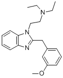 1-(2-Diethylaminoethyl)-2-(3-methoxybenzyl)-benzimidazole CAS#: 102516-96-1