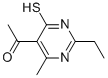 1-(2-ETHYL-4-MERCAPTO-6-METHYLPYRIMIDIN-5-YL)ETHANONE CAS#: 13995-64-7