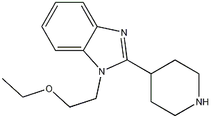 1-(2-Ethoxy-ethyl)-2-piperidin-4-yl-1H-benzimidazole CAS#: 110963-63-8